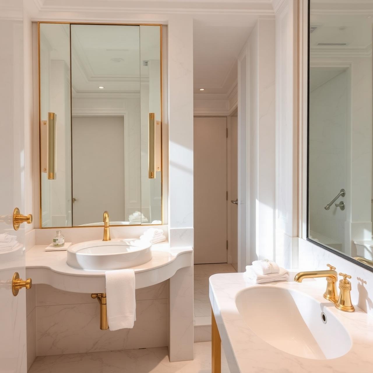 Pristine luxury bathroom